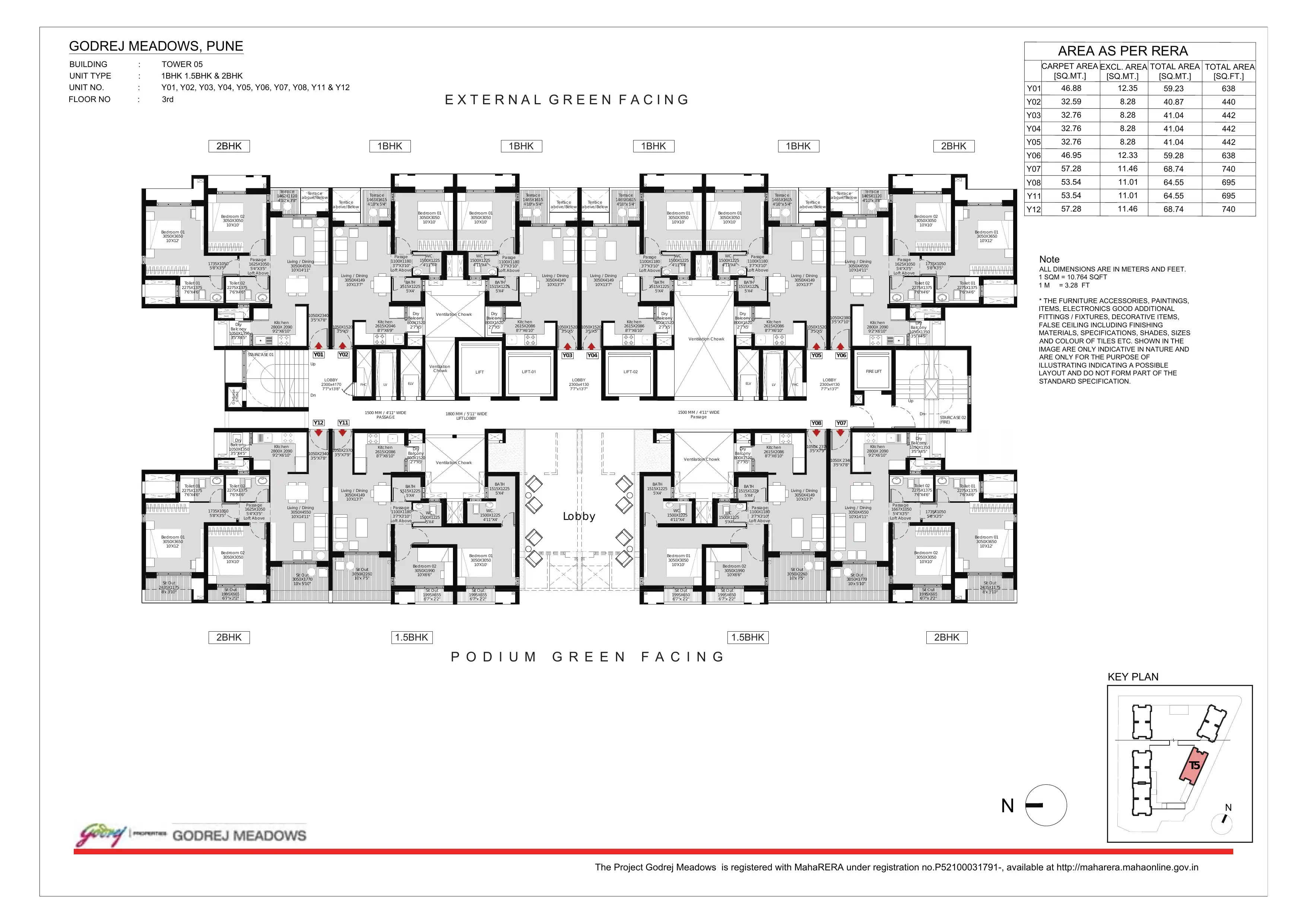 Godrej Meadows Floor plan 3